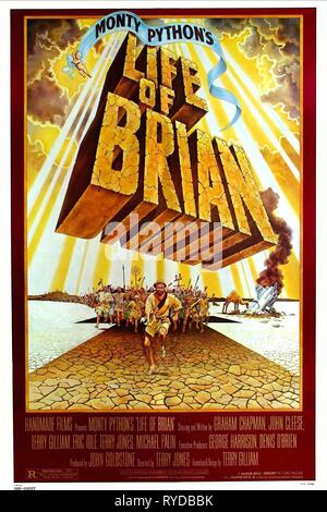L'affiche de film, Monty Python, LA VIE DE BRIAN, 1979 Banque D'Images