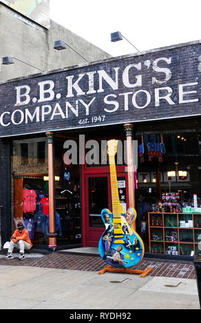 BB Kings boutique société Memphis Tennessee Banque D'Images