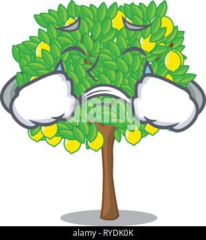 Pleurer Lemon Tree cartoon la chambre suivante Illustration de Vecteur