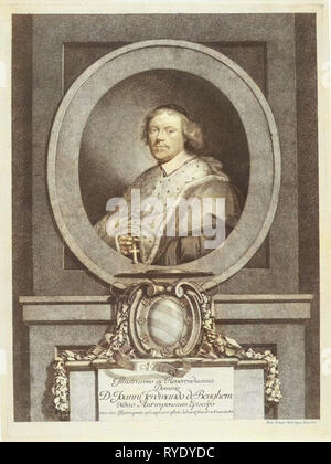 Portrait de Johan Ferdinand Beughem, Franz Ertinger, 1650-1710 Banque D'Images