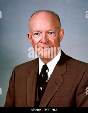 Dwight D. Eisenhower, président des États-Unis - Février 1959 Banque D'Images