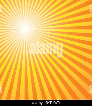 Le chaud soleil d'été - abstract background Illustration de Vecteur