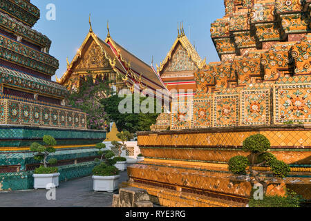 Wat Po Bangkok Thaïlande Banque D'Images
