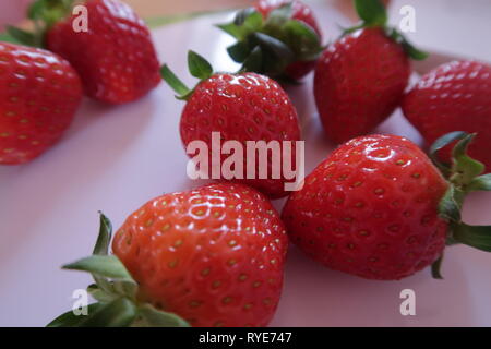 Fraise mûre, fruits, photo utilisé pour la conception publicitaire, packaging, marketing, voyage et plus Banque D'Images