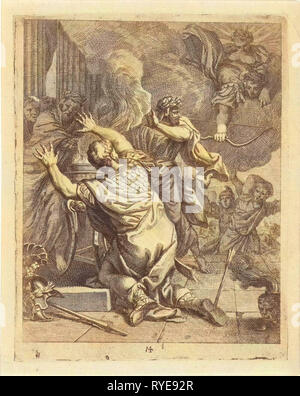 La mort d'Achille, J. Alexander Janssens, Victor Honoré Janssens, ch. 1700 Banque D'Images