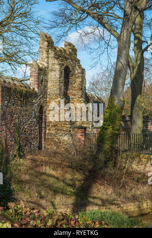 Le Guannock Gate dans les promenades en Kings Lynn, était à l'origine de la ville de défense. Norfolk, Angleterre, Royaume-Uni. Banque D'Images