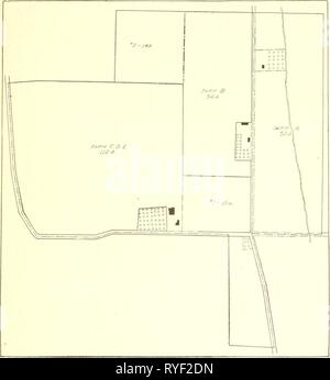 Une étude économique du modèle agricole .. economicstudyoff00myer Année : 1920 une étude économique du modèle agricole 401 Fig. 70. développement d'un central new york farm - ii les fermes d'origine C, D et E ont été combinés, mais A et B sont des unités agricoles Banque D'Images