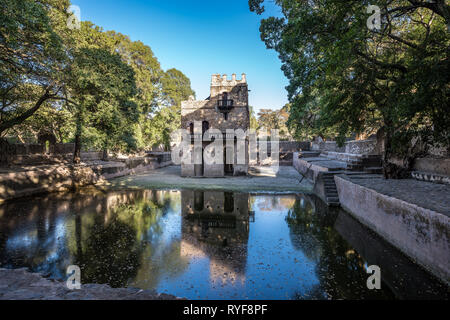 Thermes de Fasiladas Noth à Gondar, Ethiopie, Afrique Banque D'Images