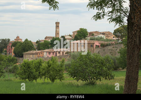 Voir à Santarcangelo di Romagna, Italie Ville historique Banque D'Images