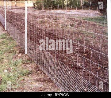 Effets potentiels de mortalité routière et la fragmentation de l'habitat sur une population de tortues peintes dans le Montana E9SRC35D-17E7-4C00-9213-03EFBB0C4692 Année : 2006 E^^^J MmW 000^^' Hina : Figure A-1. Grillage plastique avec tissu mesh (France). Photo : Banque mondiale et al. L'année 2002. La figure A-2. Grillage à mailles plus petites en bas. Photo : Banque mondiale et al. L'année 2002. A-3 Banque D'Images