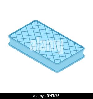 Matelas isolé. Garniture pour lit. Vector illustration Illustration de Vecteur