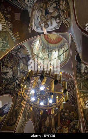 Veliko Tarnovo, Bulgarie - à l'intérieur vue de l'intérieur de l'Église orthodoxe du Patriarche à l'intérieur de la forteresse de tsarevets. Cathédrale Patriarcale Banque D'Images