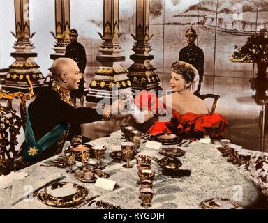 YUL BRYNNER, Deborah Kerr, LE ROI ET MOI, 1956 Banque D'Images