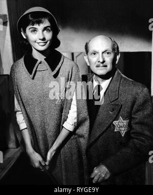 MILLIE PERKINS, JOSEPH SCHILDKRAUT, LE JOURNAL D'ANNE FRANK, 1959 Banque D'Images