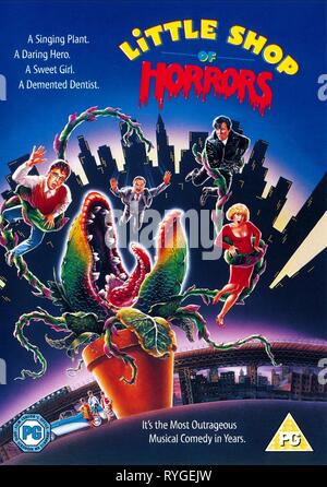 RICK MORANIS, VINCENT GARDENIA, STEVE MARTIN, Ellen Greene, l'AFFICHE DE LITTLE SHOP OF HORRORS, 1986 Banque D'Images