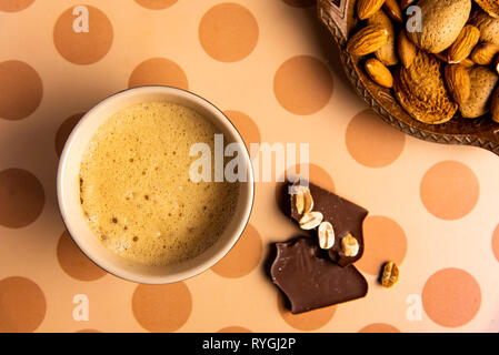 Tasse de café sur une table view Banque D'Images