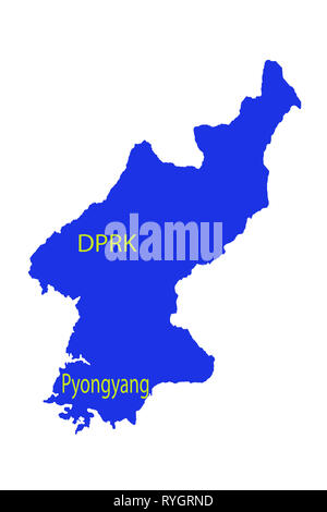 La Corée du Nord Pyongyang nucléaire militaire langue information Banque D'Images