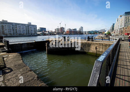 Westmoreland Lock construite en 1796 une partie du grand canal docks d'écluses Dublin République d'Irlande Europe Banque D'Images