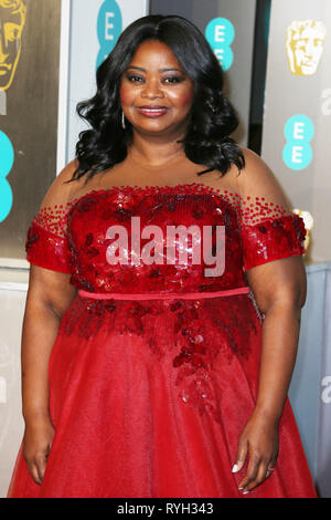 L'EE British Academy Film Awards 2019 s'est tenue au Royal Albert Hall - Arrivées comprend : Octavia Spencer Où : London, Royaume-Uni Quand : 10 Feb 2019 Crédit : Mario Mitsis/WENN.com Banque D'Images