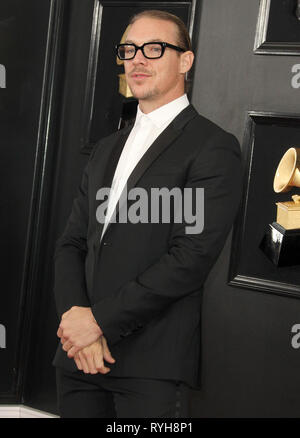 61e Grammy Awards qui a eu lieu au Staples Center - Arrivées en vedette : Diplo Où : Los Angeles, California, United States Quand : 10 Feb 2019 Credit : Adriana Barraza M./WENN.com Banque D'Images