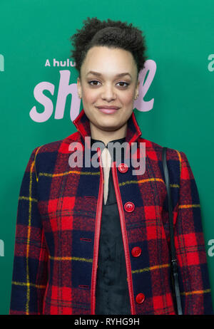 New York, États-Unis. Mar 13, 2019. New York, NY - 13 mars 2019 : Britne Olford assiste à New York Hulu stridentes première projection au Walter Reade Theater du Lincoln Center Crédit : lev radin/Alamy Live News Banque D'Images