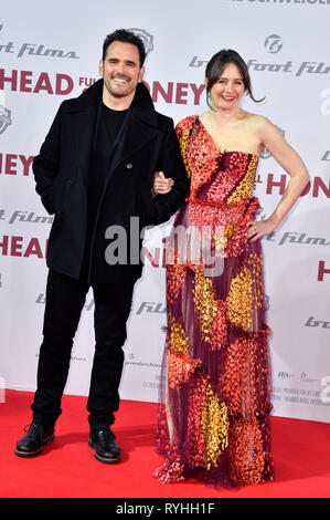 Matt Dillon et Emily Mortimer assistant à la tête pleine de 'Honey' première européenne au Zoo Palast le 12 mars 2019 à Berlin, Allemagne. Banque D'Images