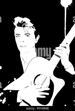 Illustration de David Bowie Banque D'Images