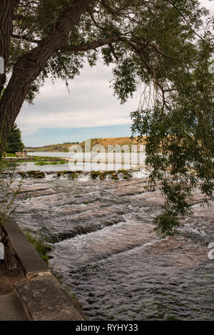 Jour nuageux à Giant Springs State Park, à Great Falls, Montana. Banque D'Images