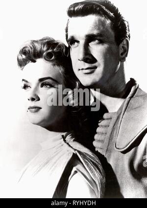 LESLIE NIELSEN, ANNE FRANCIS, Planète interdite, 1956 Banque D'Images