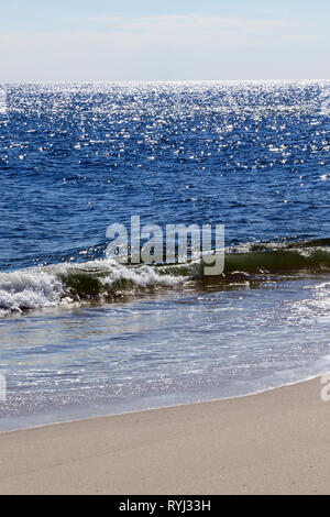 En reflux Surf Lavalette, New Jersey, USA Banque D'Images