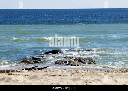 En reflux Surf Lavalette, New Jersey, USA Banque D'Images