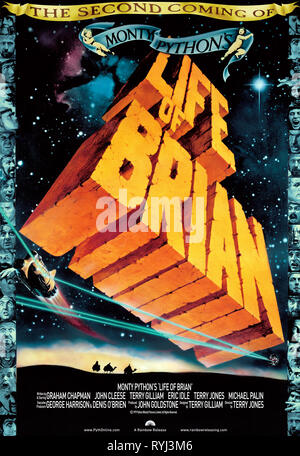 L'affiche de film, Monty Python, LA VIE DE BRIAN, 1979 Banque D'Images