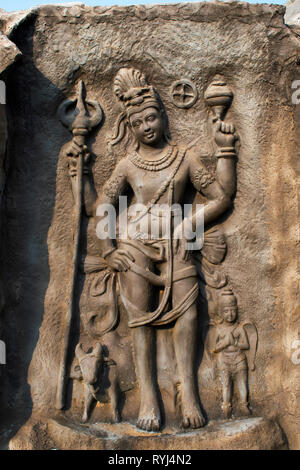 Hadshi Temple, Sant Darshan Museum, près de tikona Vadgoan Maval, District Pune, Maharashtra, Inde. Banque D'Images