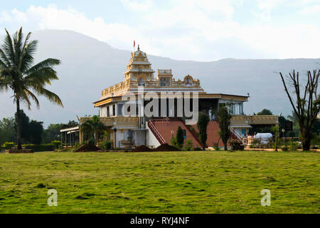 Shri Satya Sai Pandurang Kshetra, Hadshi Temple, Sant Darshan Museum, près de tikona Vadgoan Maval, District Pune, Maharashtra, Inde. Banque D'Images