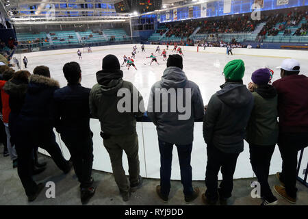 Match de hockey sur glace. HC Mont-Blanc. Saint-Gervais. La France. Banque D'Images