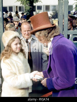 JULIE DAWN COLE, ROY KINNEAR, Gene Wilder, WILLY WONKA et la chocolaterie, 1971 Banque D'Images