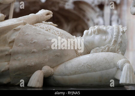 Le monastère royal de Brou. Tombe de Philipert le beau. Bourg en Bresse. La France. Banque D'Images