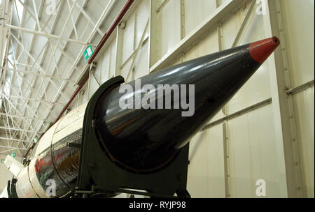 A-4 Rocket ( V2 Rocket ) surface-surface allemand nazi de la Seconde Guerre mondiale 2 Banque D'Images