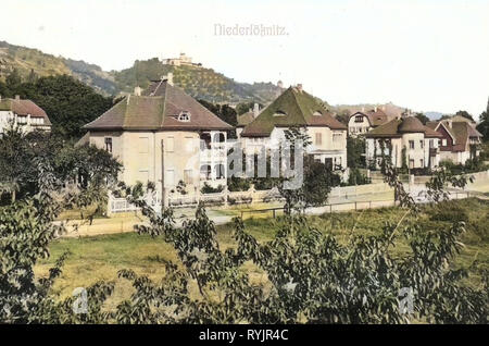 Villenkolonie Altfriedstein, 1911, Landkreis Meißen, Radebeul, Niederlößnitz, Allemagne Banque D'Images