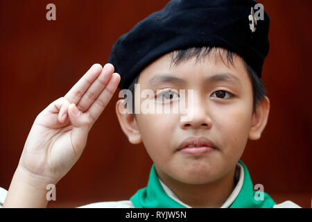 Le mouvement scout. Boy-scout. Can Tho. Le Vietnam. Banque D'Images