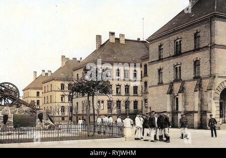 Infanterie-Regiment Prinz Johann Georg (8. Königlich Saxon) n° 107, les installations militaires de l'Allemagne, de l'artillerie de l'Allemagne, des casernes à Leipzig, Leipzig, 1911, 107. Regiment Banque D'Images