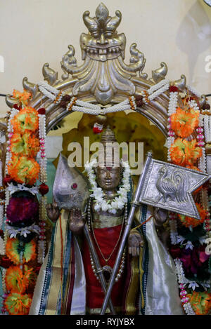 Subramaniam Swamy Temple. Lord Murugan, dieu hindou de la guerre. Ho Chi Minh Ville. Le Vietnam. Banque D'Images