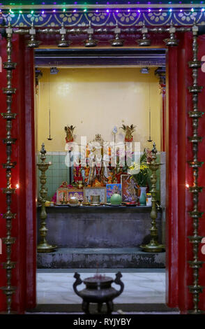 Subramaniam Swamy Temple. Lord Murugan, dieu hindou de la guerre. Ho Chi Minh Ville. Le Vietnam. Banque D'Images