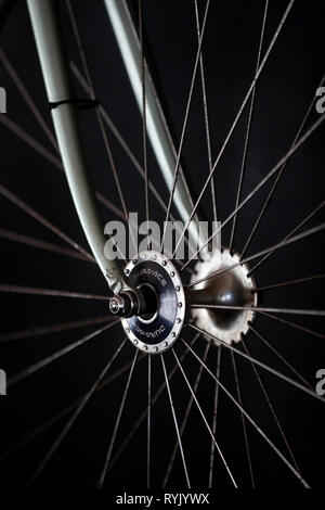 Roue de vélo. Close-up. Notre annuaire d'entreprises. Le Vietnam. Banque D'Images