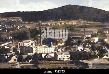 Bâtiments de Varnsdorf, églises à Varnsdorf, 1913, d'Ústí nad Labem, République tchèque, Warnsdorf Banque D'Images