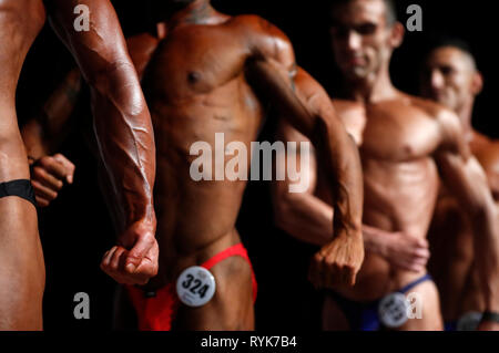 Candidats à la condition physique et culturisme championnat. La France. Banque D'Images