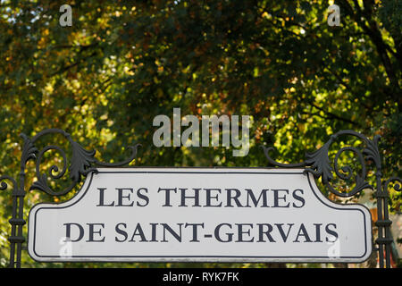 Parc Thermal de Saint Gervais les Bains . La France. Banque D'Images