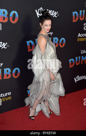 Eva Green assister à la première mondiale de 'Dumbo' au El Capitan Theatre le 11 mars;2019 à Los Angeles, Californie. Banque D'Images
