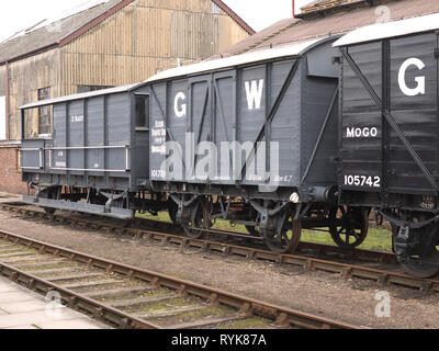 Marchandises et de frein van, Didcot railway centre Banque D'Images