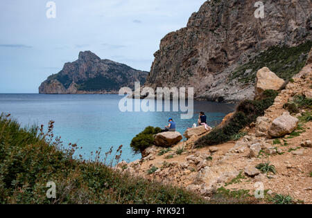 Cala Boquer près de Pollensa, Majorque, Espagne. Banque D'Images